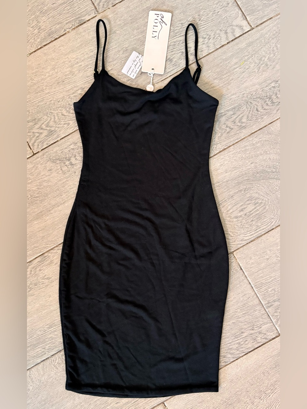 NWT Oh Polly Classic Little Black Dress LBD Thick Bodycon - Size US 0